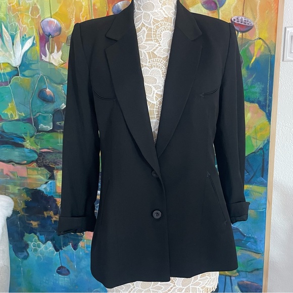 The Manuel Collection Black Rare Collectible Blazer VintageSize 12EUC